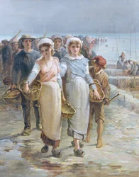 Les filles aux huîtres à Cancale